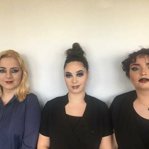 Concours de maquillage pour les élèves de l''école d''esthétique à Plérin (22)