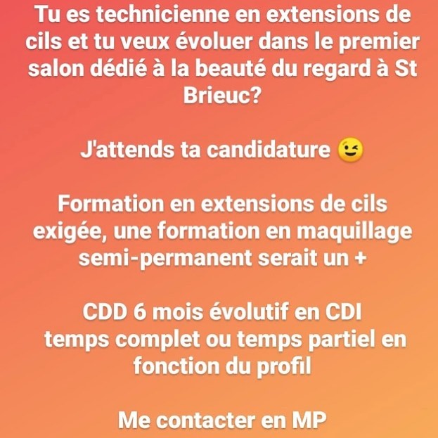 CDD de 6 mois évolutif CDI ou temps partiel